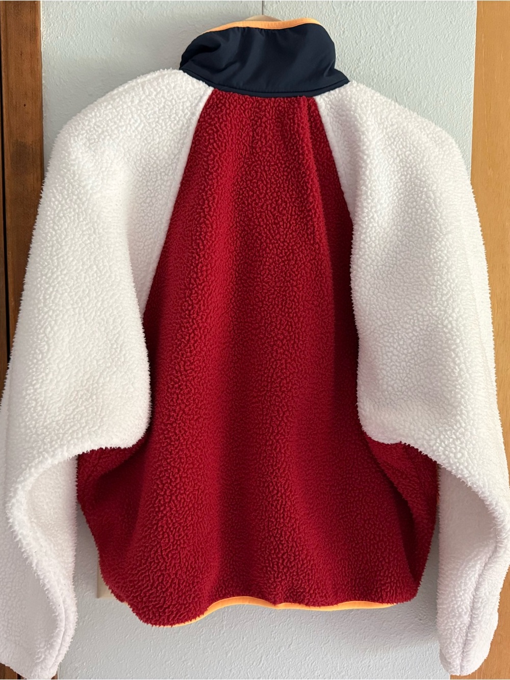 Free People Movement Hit The Slopes Colorblock Fleece Pullover S Red Sport Color - Picture 7 of 9